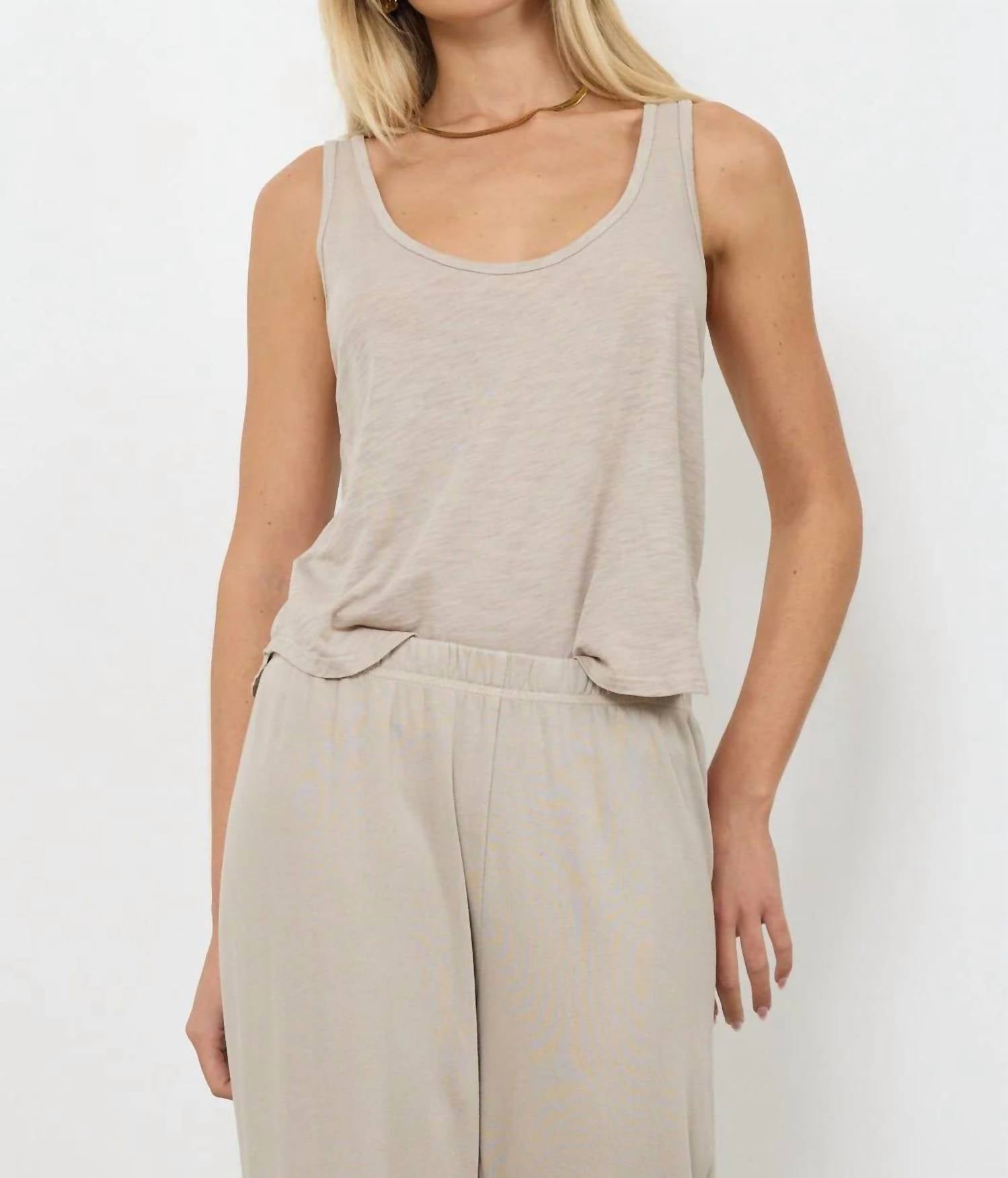 LAmade New Boyfriend Tank in oak bark - women's tank top