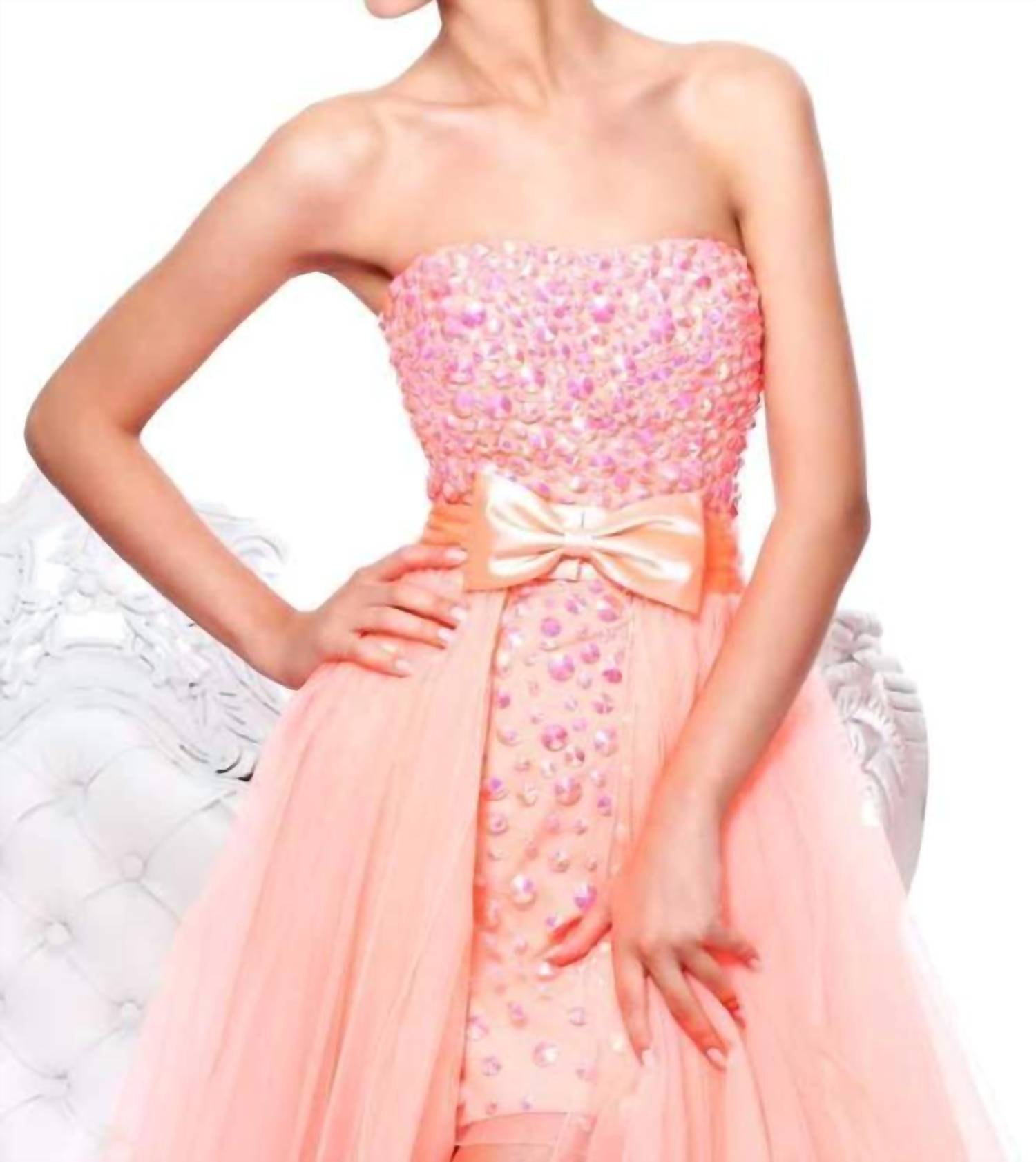Sherri Hill - Strapless Maxi Dress