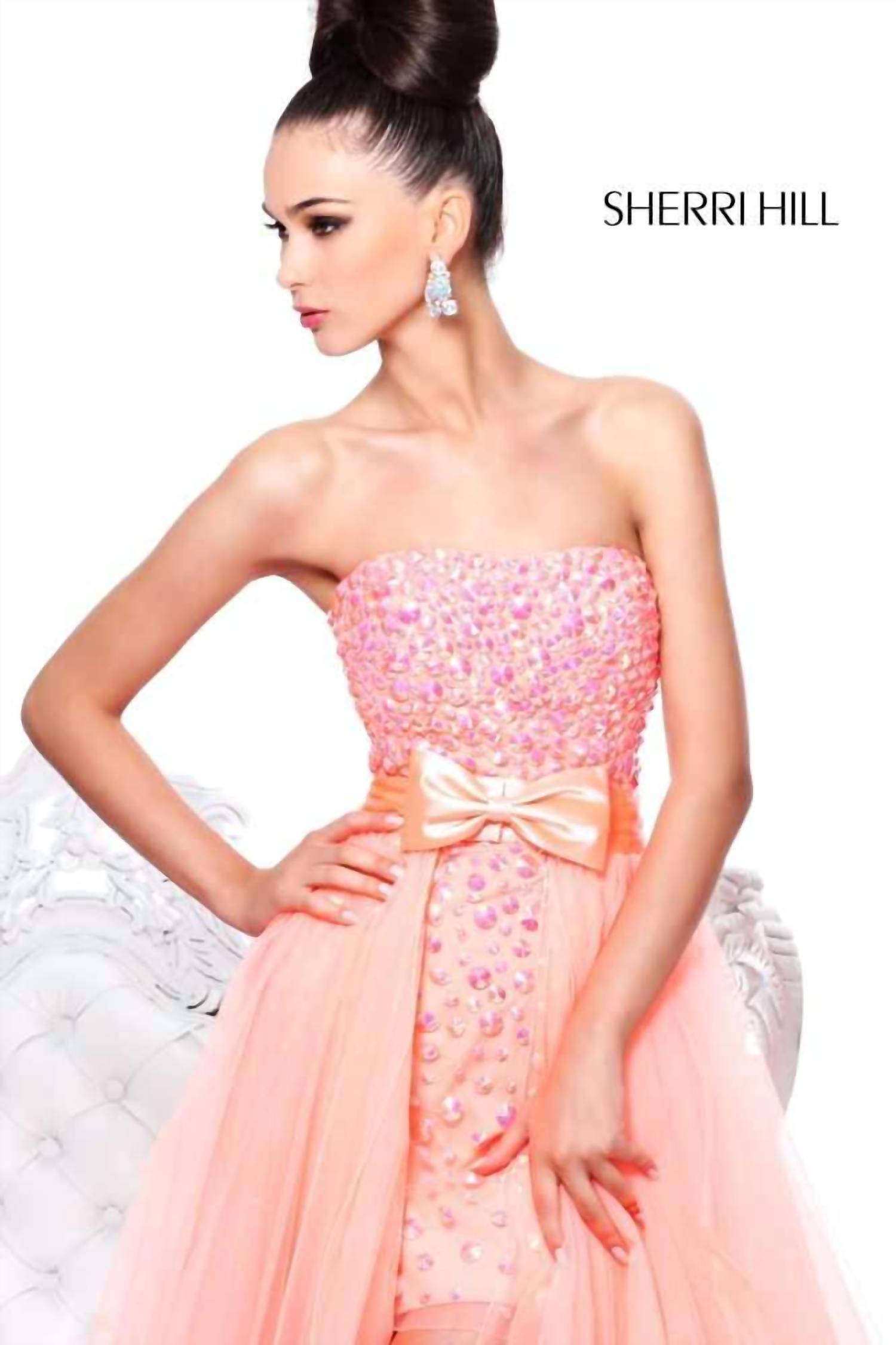 Sherri Hill - Strapless Maxi Dress
