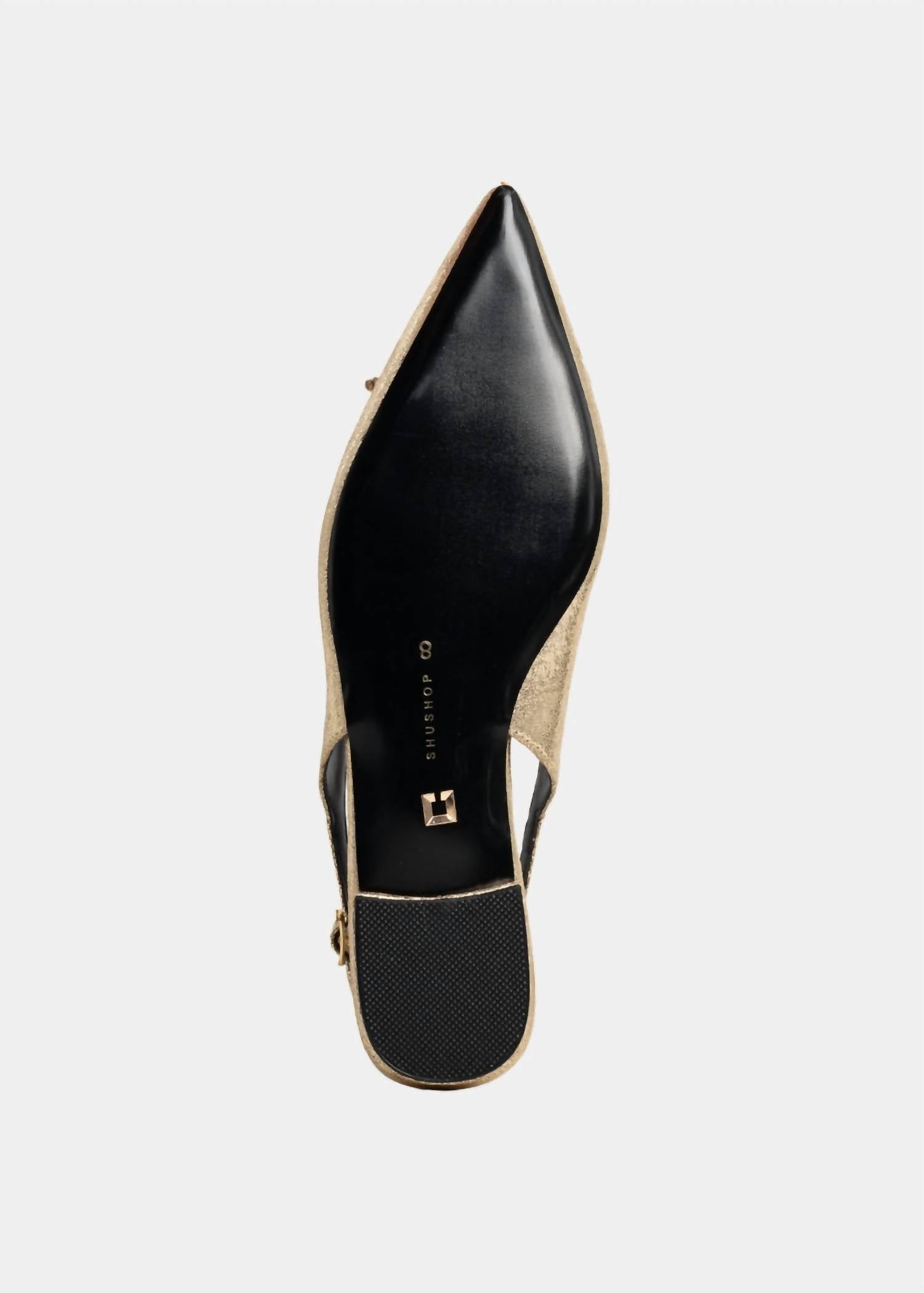 SHU SHOP Women's Amy Slingback Flats in gold - women's flats - view 6