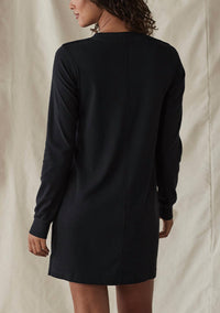 The Normal Brand Puremeso Everyday Dress in black - women's dress - alternate view