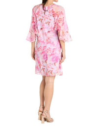 R&M Richards - Ruffle Floral Cocktail Dress