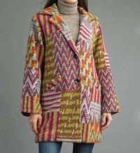 Tempo Paris - Tweed Long Boucle Coat