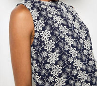 Apricot - Embroidered Floral Top