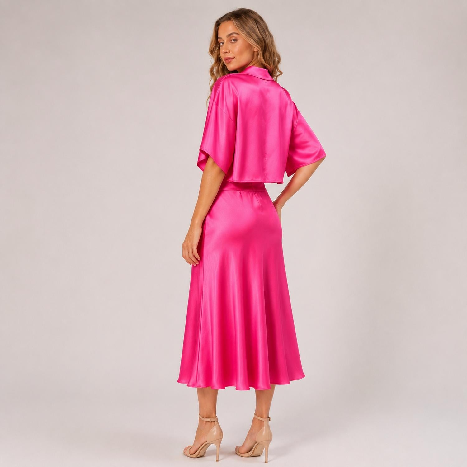 Lavender Brown - Adele Tie Front Top Shrug