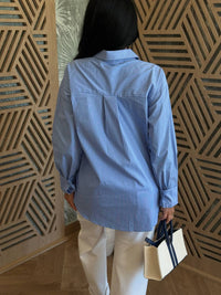 English Factory - Flower Trim Striped Shirt