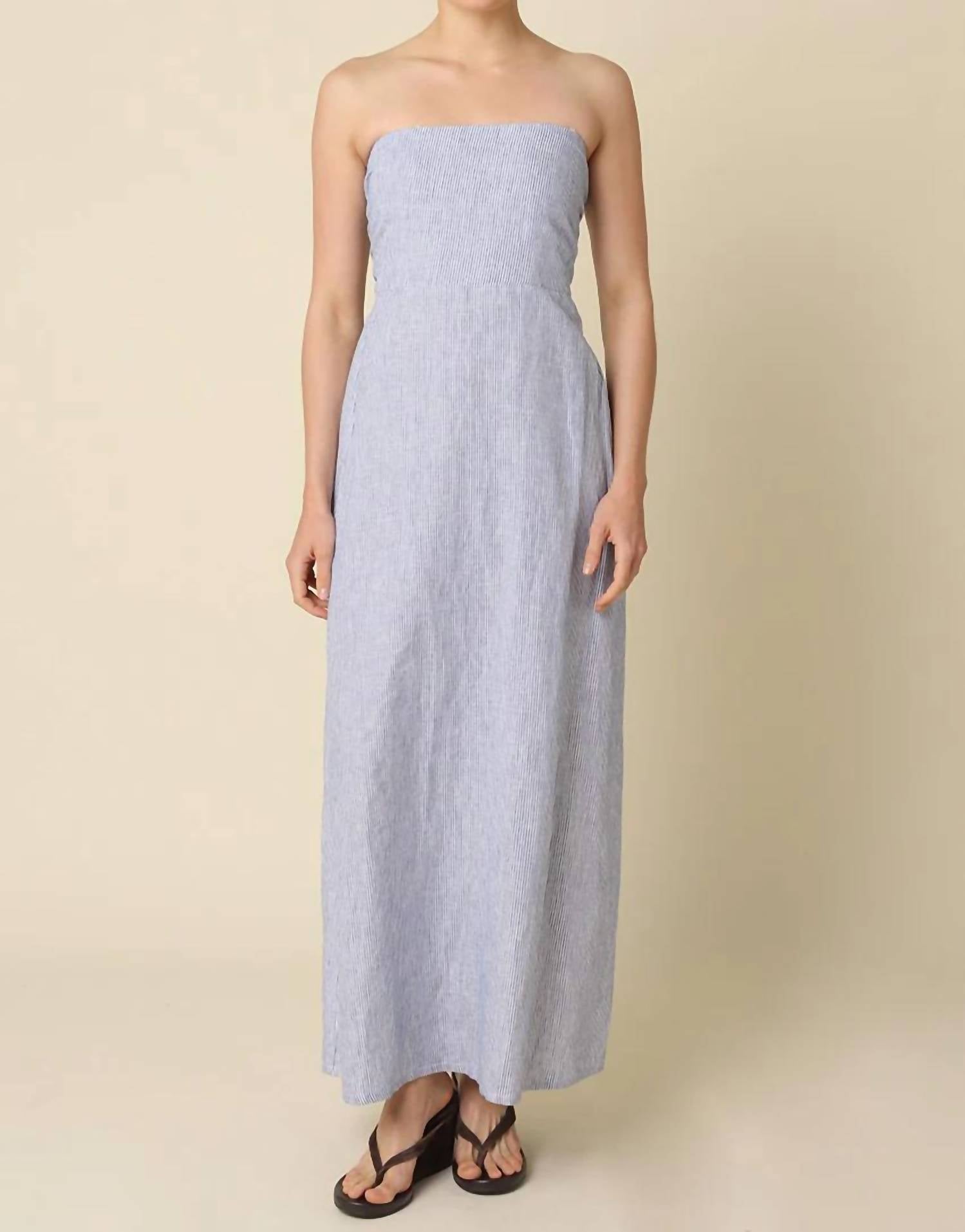 Olivaceous - Skye Striped Maxi Dress