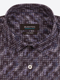 Bugatchi Uomo - Men's Grid Block Oooh Cotton Shirt