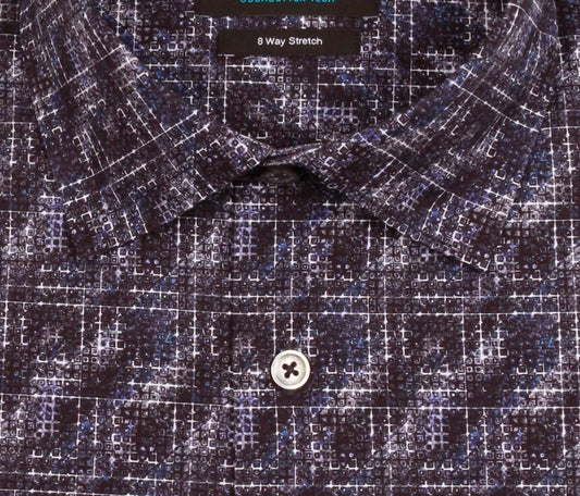 Bugatchi Uomo - Men's Grid Block Oooh Cotton Shirt