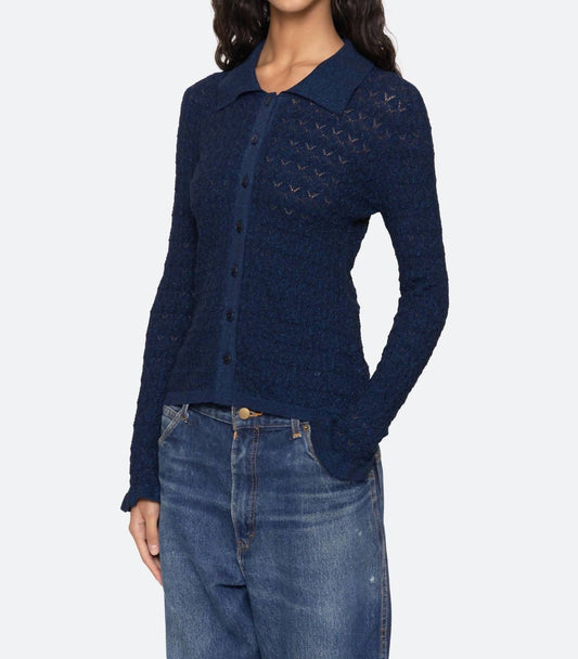 Sea - Ruby Knit Long Sleeve Polo