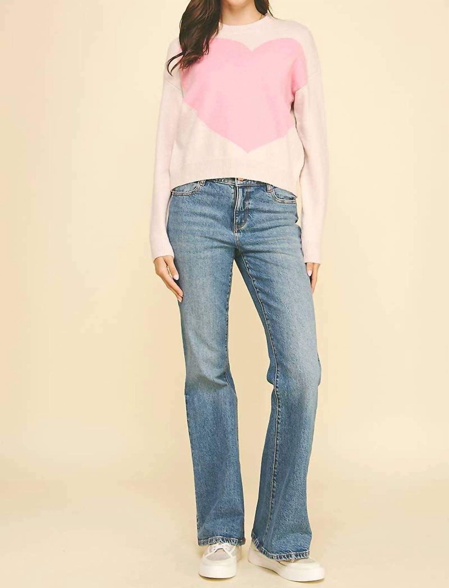 Pinch - Heart Crew Neck Sweater