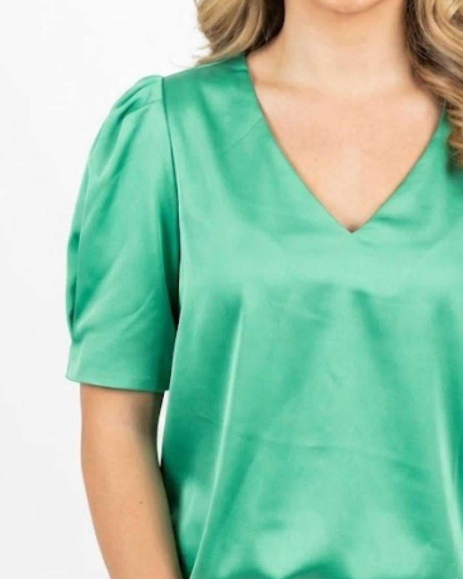 Yellow Lovebirds - Inez V-neck Top