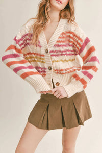 Sadie & Sage - Ruby Striped Cardigan