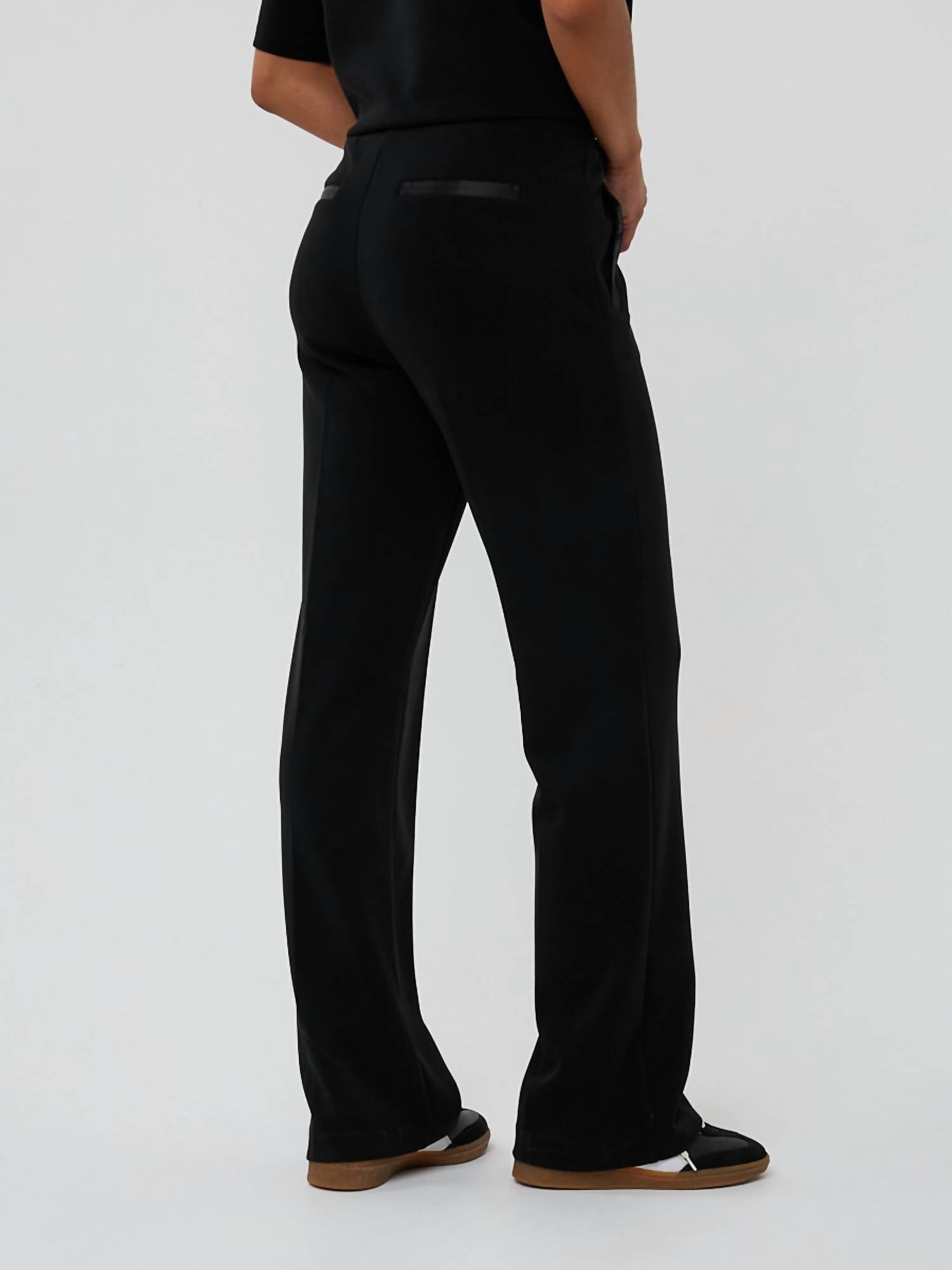 Esqualo - Modal Wide Leg With Seam And Drawstring Trouser