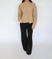 Astr - Violetta Textured Crochet Sweater