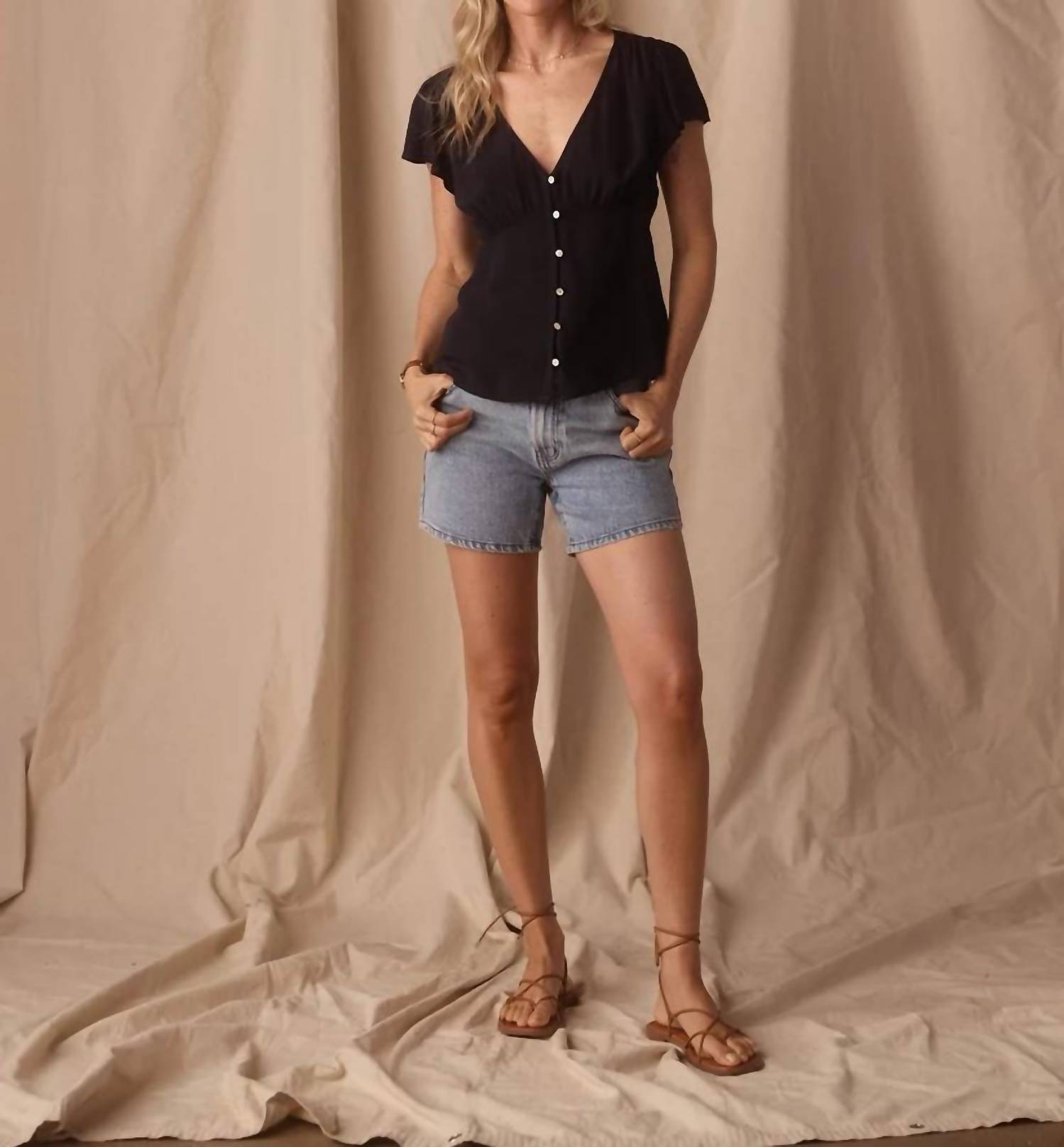 The Normal Brand - Aria Crepe Emily Blouse