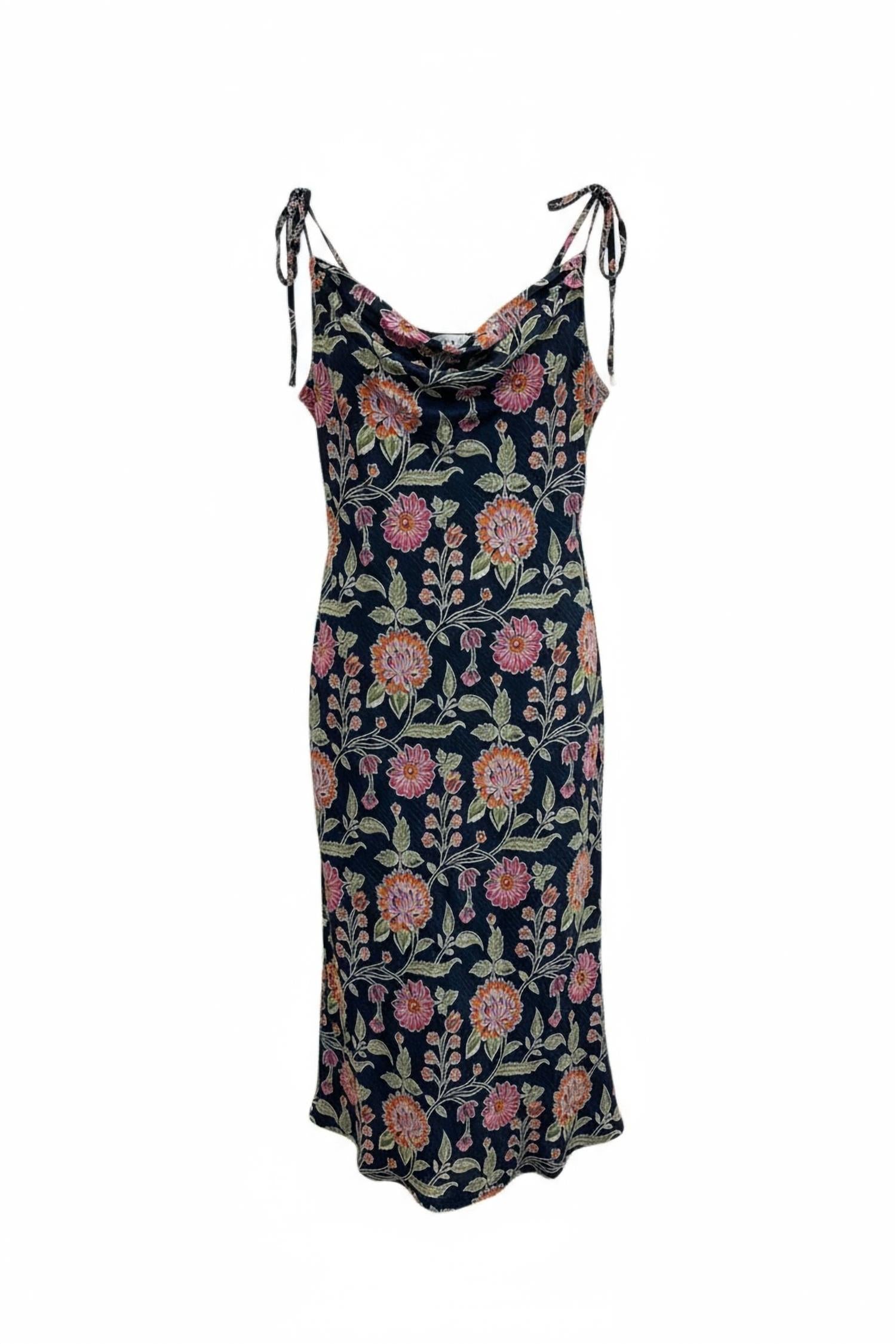 Thml - Tie Strap Print Slip Dress