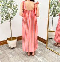 Wishlist - Stripe Tie Strap Maxi Dress