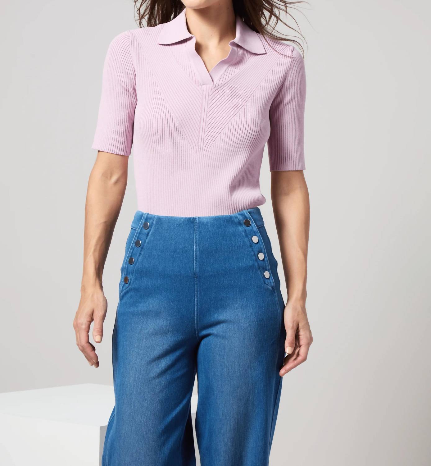 Lysse - Kenzie Ribbed Knit Polo