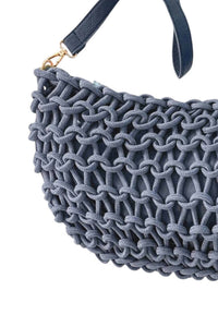 Debbie Katz Women's Barbara Crossbody Bag in blue - women's bag - detail view