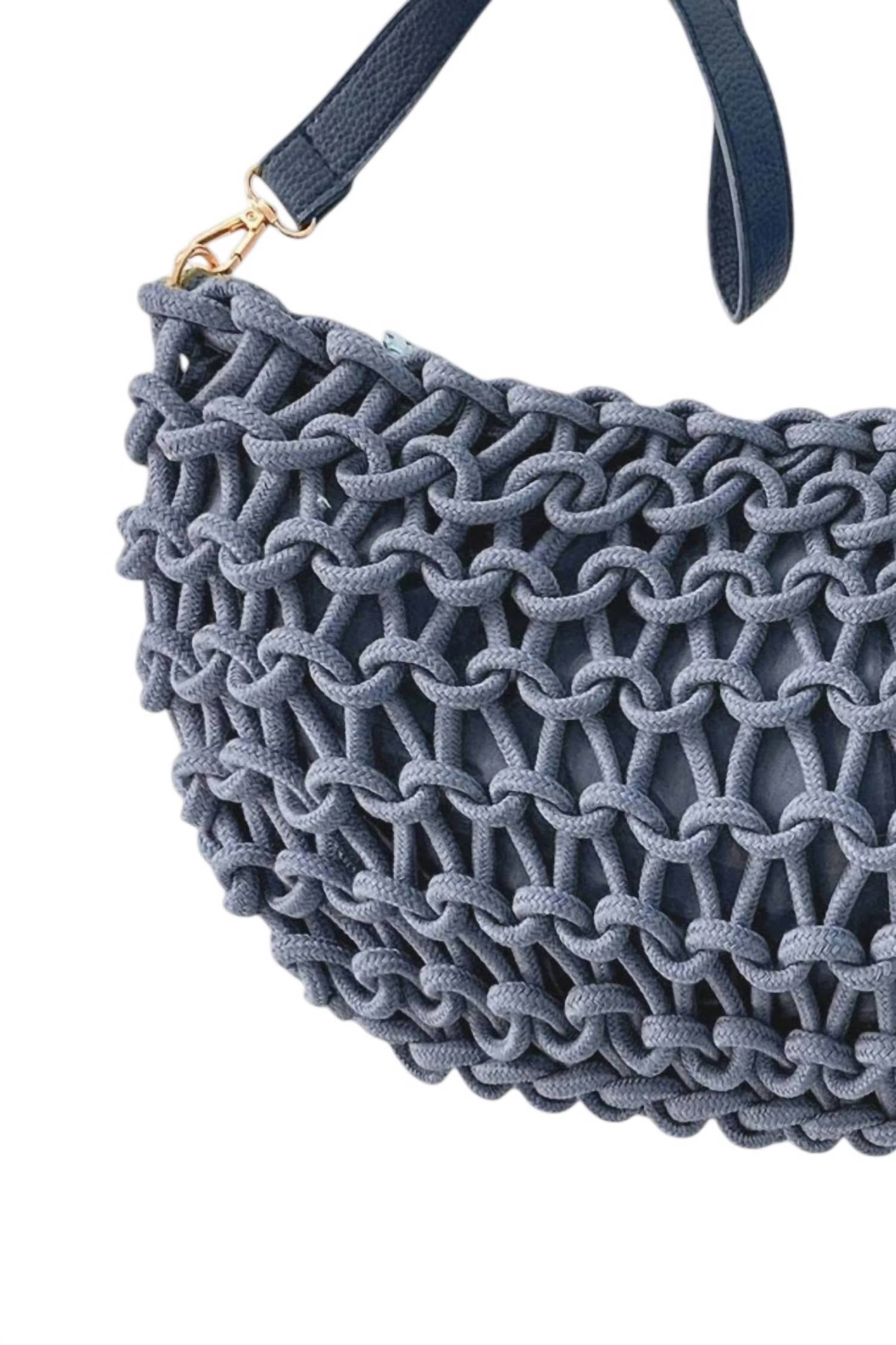Debbie Katz Women's Barbara Crossbody Bag in blue - women's bag - detail view
