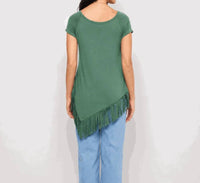 Karen Kane - Angled Fringe Top