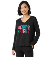 Wooden Ships - Merry And Bright V Chunky Sweater