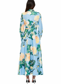 Leo Lin - Zara Hydrangea Midi Shirtdress