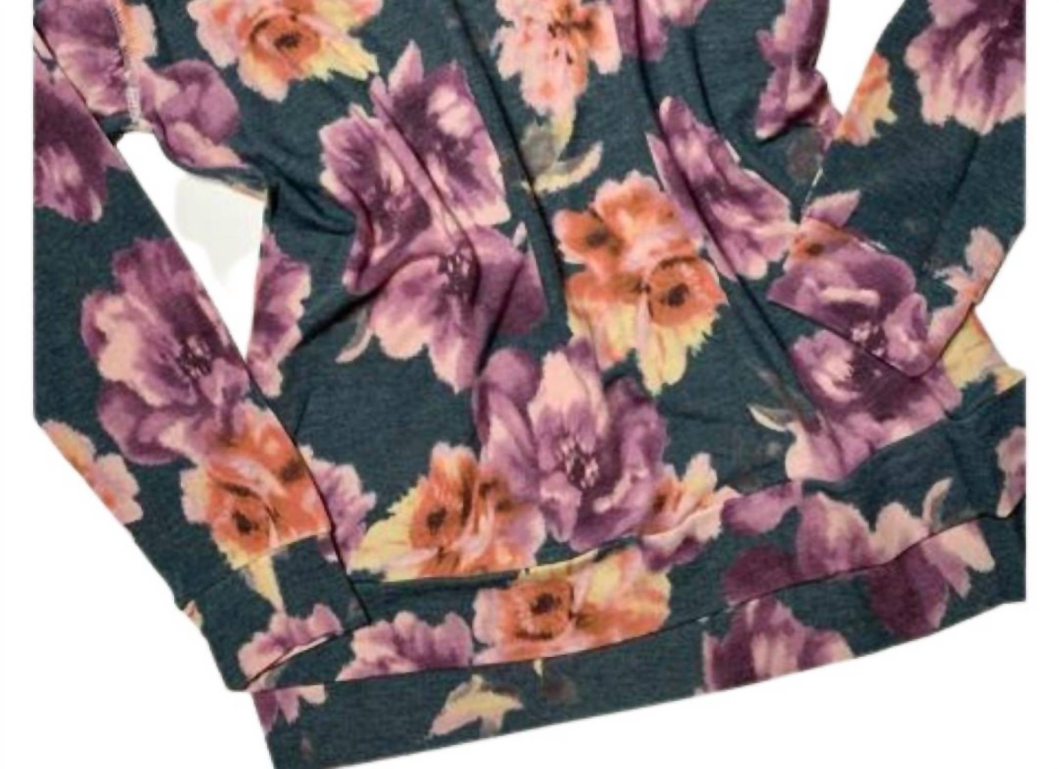 Sew In Love - Scattered Blooms Hi-Lo Crew Neck Top