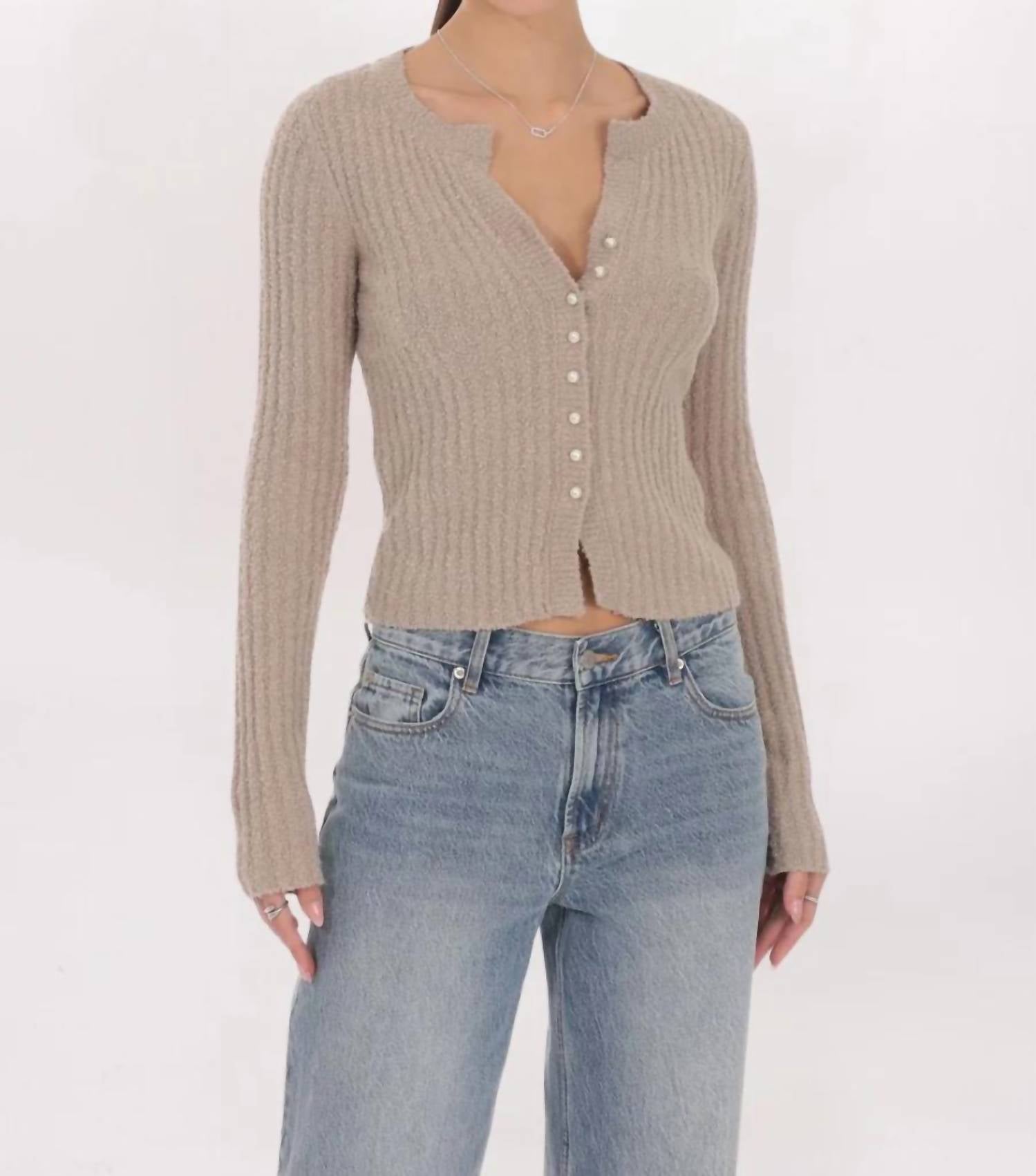 Lucy In The Sky - Ribbed Knit Cardigan