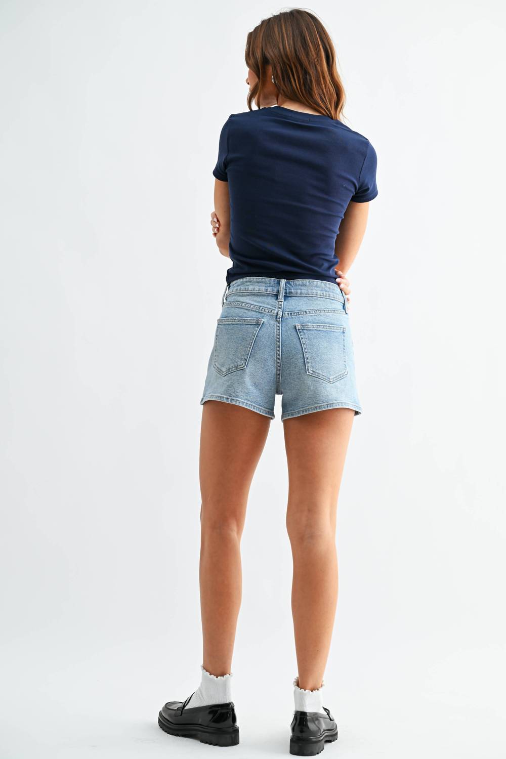 Just Black Denim - Classic Hem Shorts