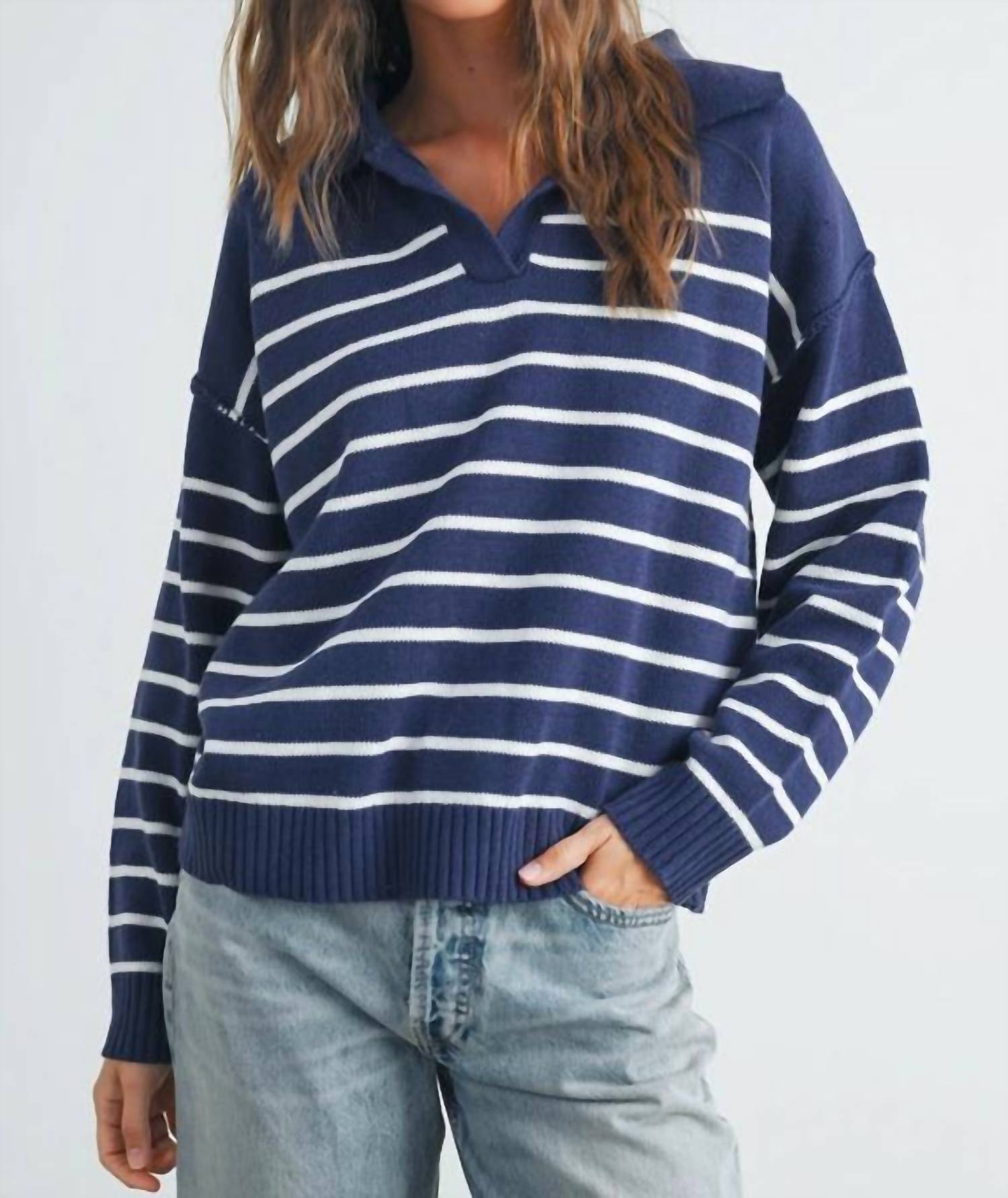 Buttermelon - V Neck Cozy Sweater
