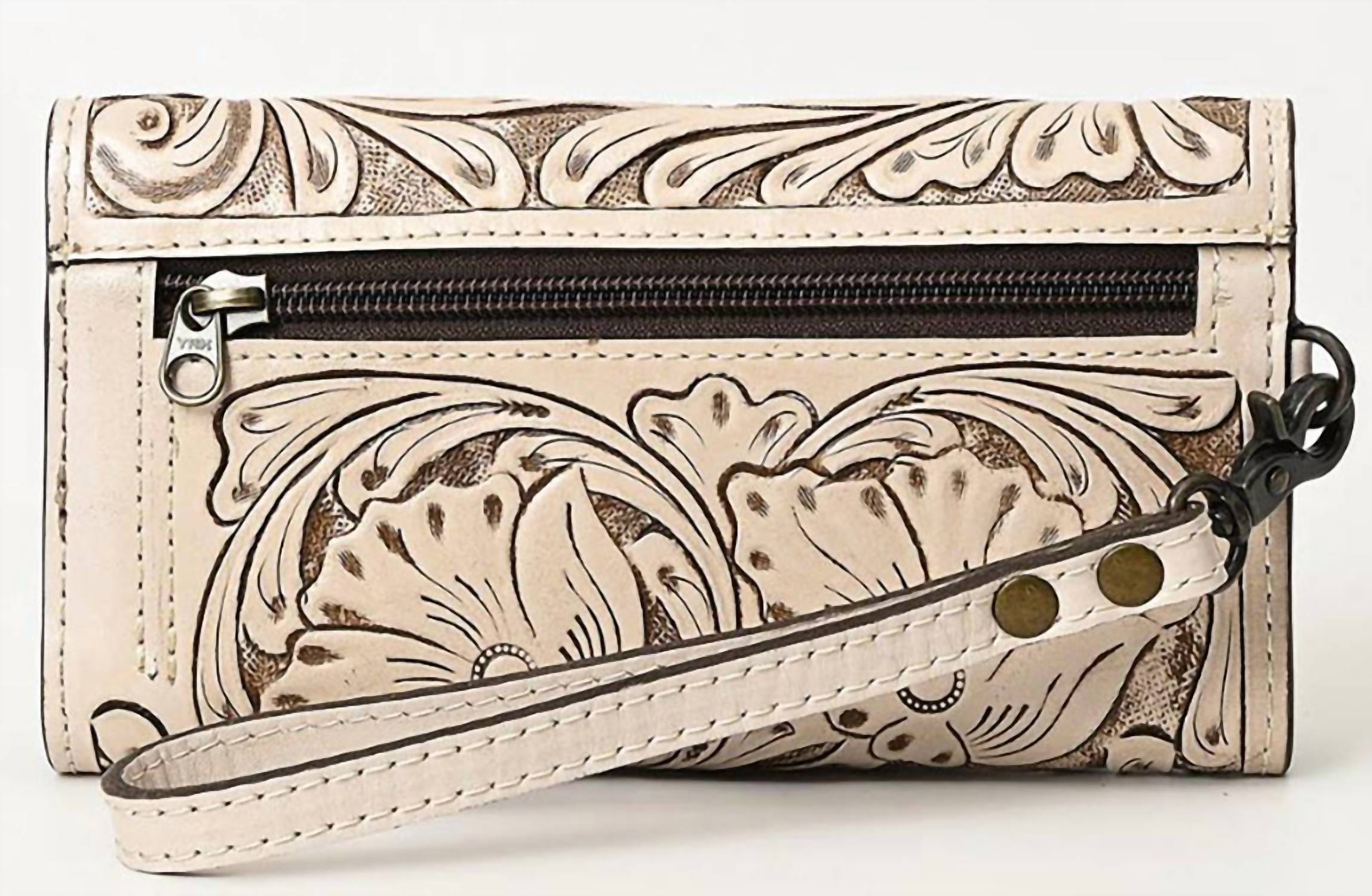 American Darling Women's Wristlet Bag in natural - women's bag - detail view