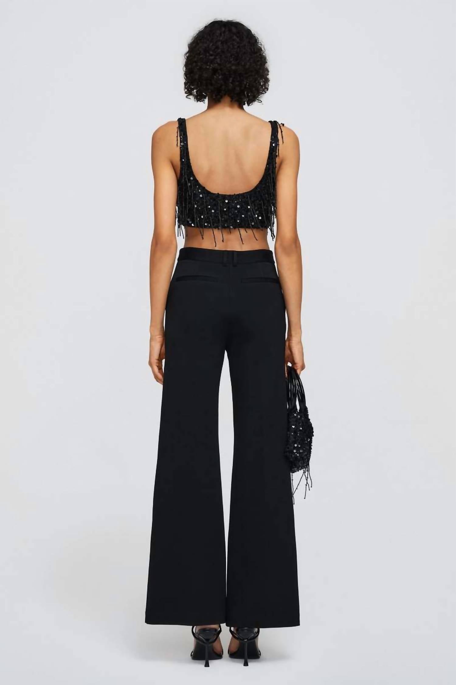 SIMKHAI Dover Pants in black - women's pants - alternate view
