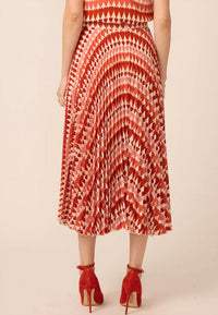 GILNER FARRAR Braylen Skirt in wild hearts - women's skirt - detail view
