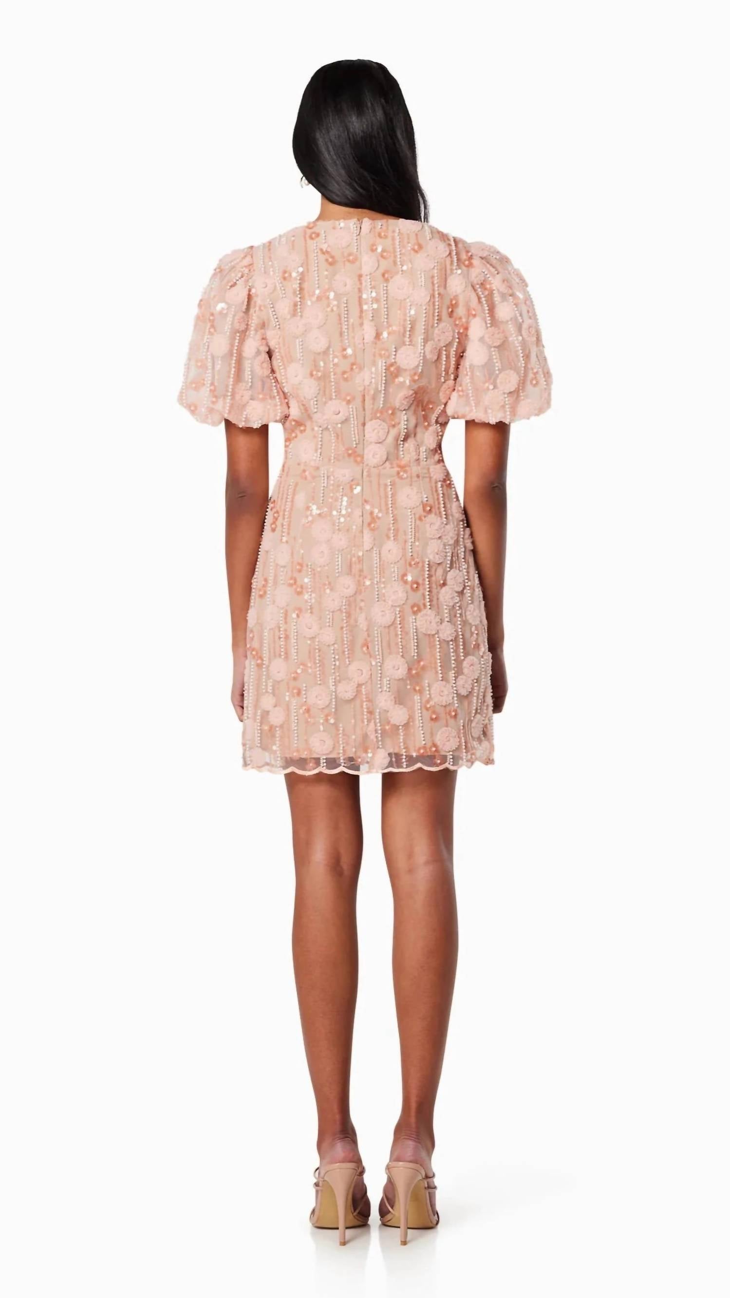 Elliatt - Arles Puff Sleeve Mini Dress