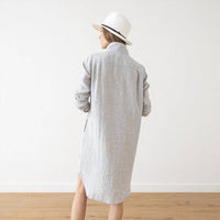 Linenme - Paula Linen Shirt Mini Dress