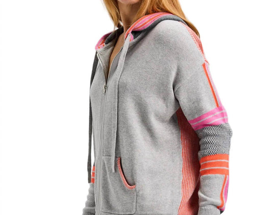 Zaket & Plover - Multi Media Zip Up Sweater