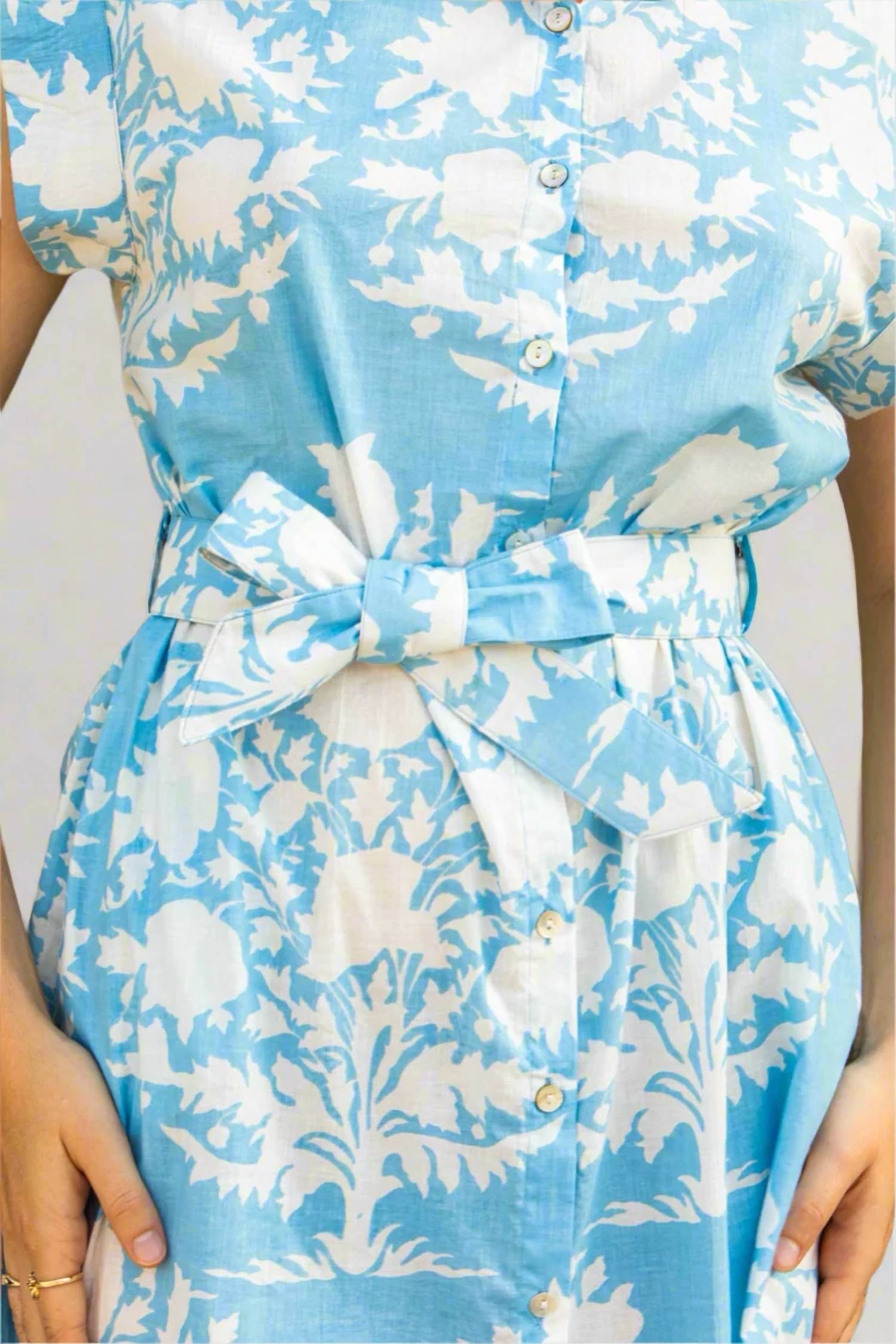 Pick Happy - Women's Cap Sleeve Shirt Dress