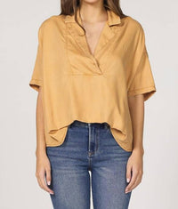 Dear John Denim - Belle Short Sleeve Pop Over Top