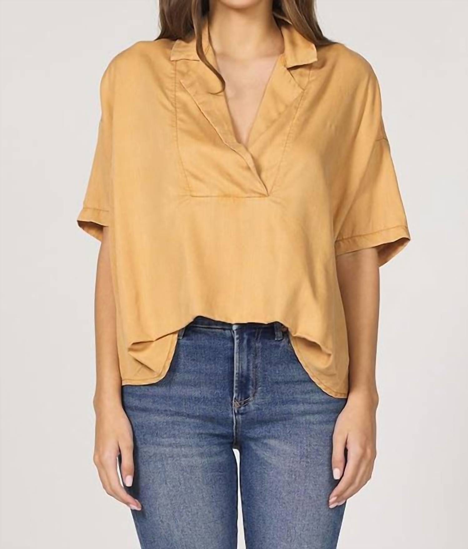 Dear John Denim - Belle Short Sleeve Pop Over Top