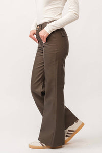 Dear John Denim - Fiona High Rise Wide Leg Faux Leather Pant