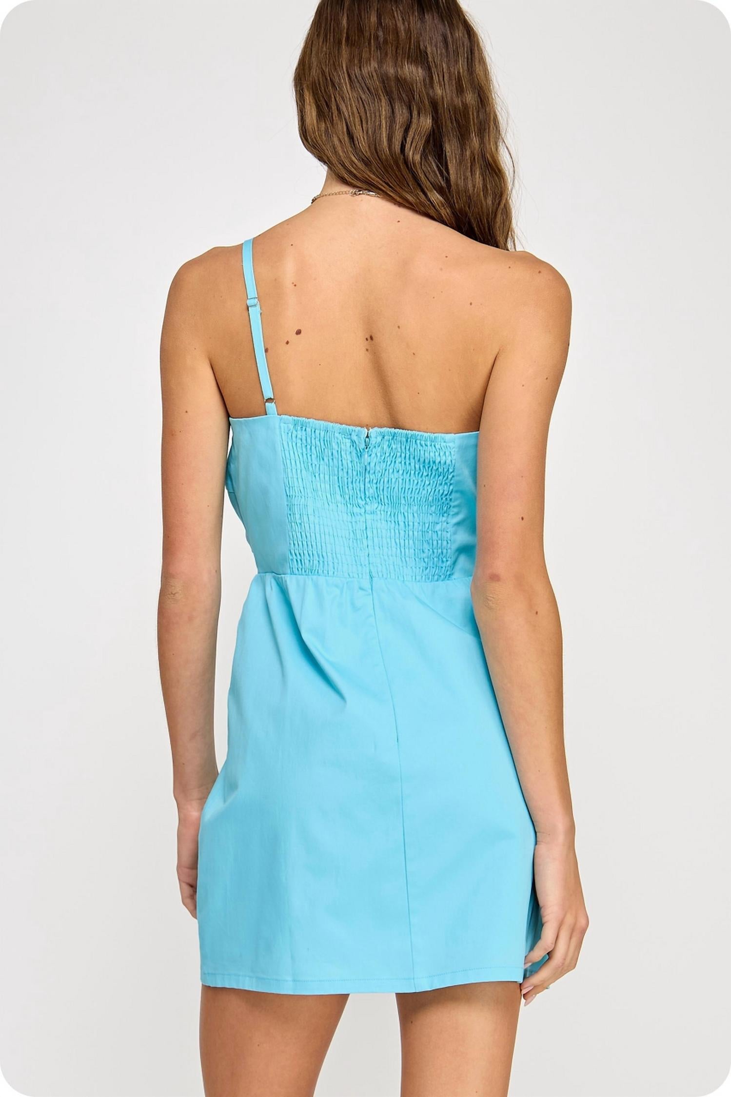 Strut & Bolt - Knotted Flower Bow Mini Dress