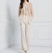 Access - Sheer Embroidered Blouse