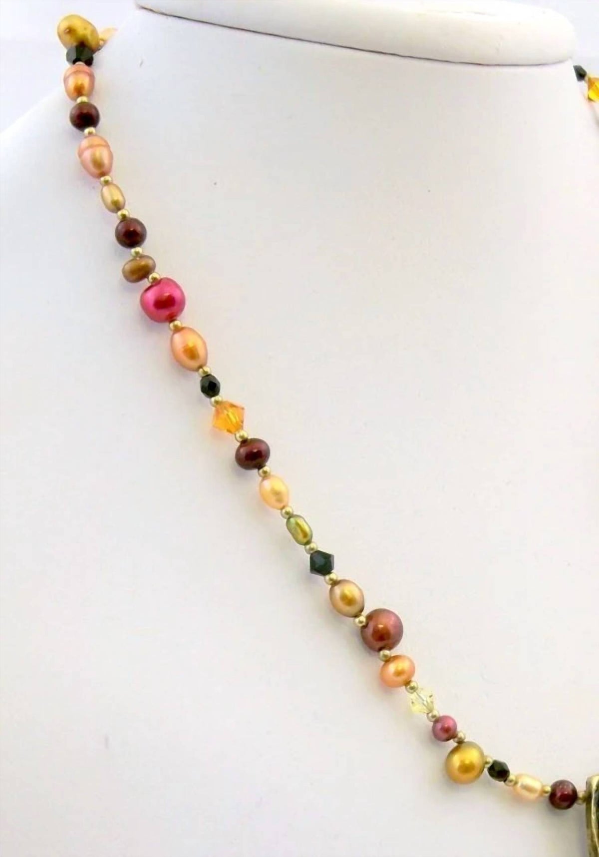 Michal Golan - Women's Pearl Rectangle Pendant Necklace