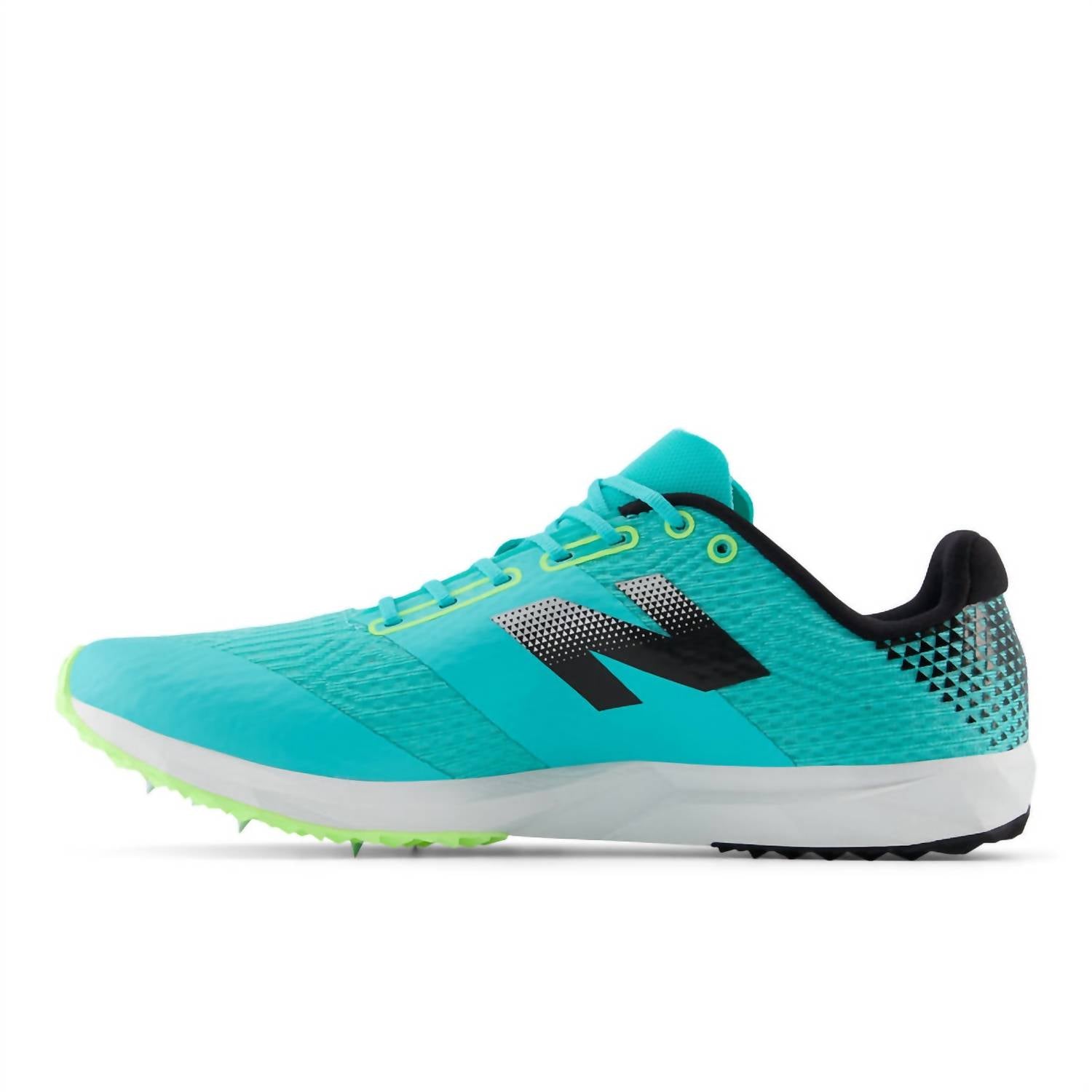 New Balance Men's Fuelcell Xc7 V5 Running Shoes in cyber jade - men's shoe - detail view