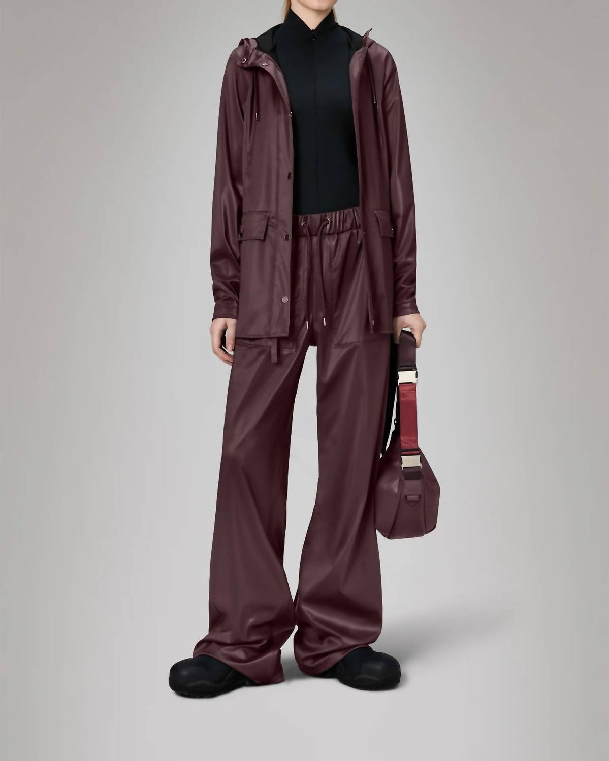 Rains Women's Curve Jacket in depth - women's jacket - alternate view