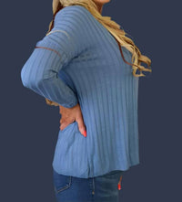 Look Mode Usa - Oversized Ribbed Top