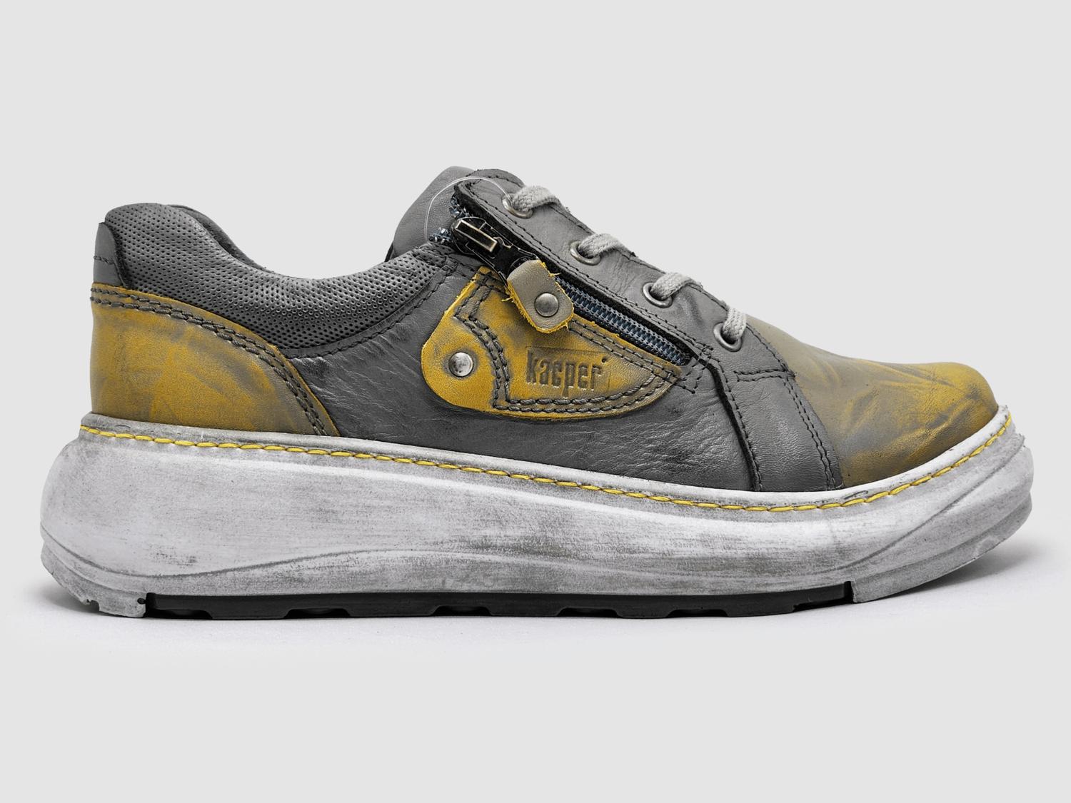 Kcr Group - Women's Retro Zip-up Leather Shoes