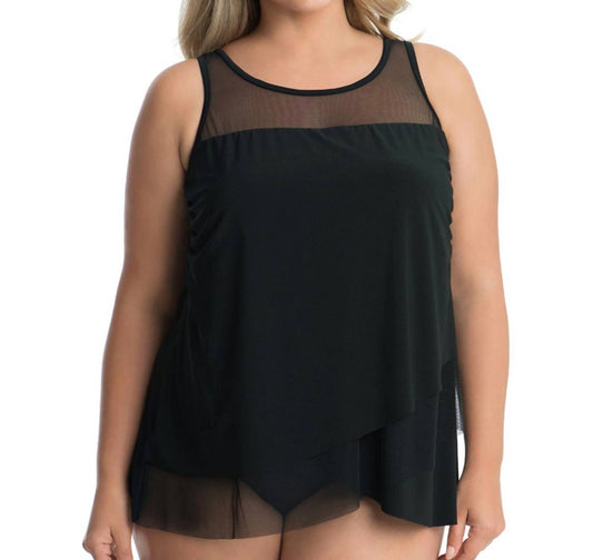 Miraclesuit - Plus Size Mirage Underwire Tankini Top